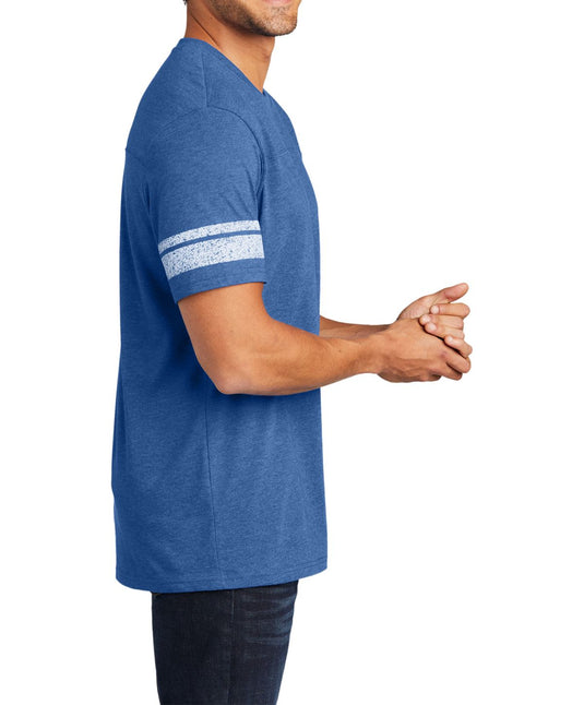 Heathered True Royal/White