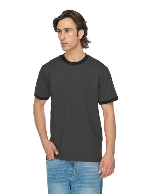 Dark Heather Grey Jet Black
