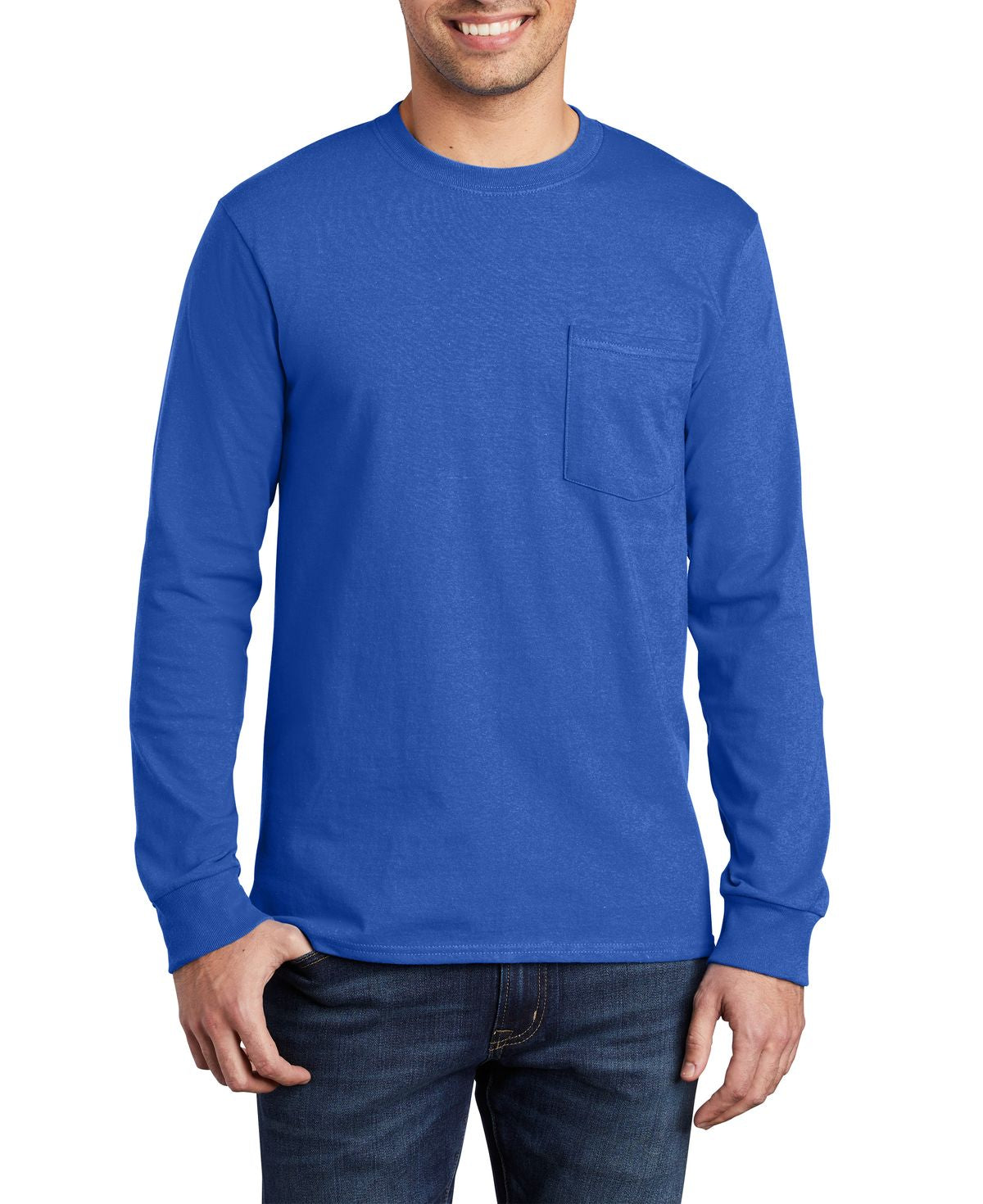 Shop Essential Long Sleeve Pocket T-Shirt Shop Essential Long Sleeve Pocket T-Shirt
