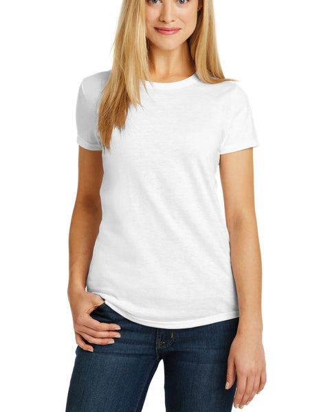 JustBlanks Ladies Tri-Blend Short Sleeve Crew Neck Tee