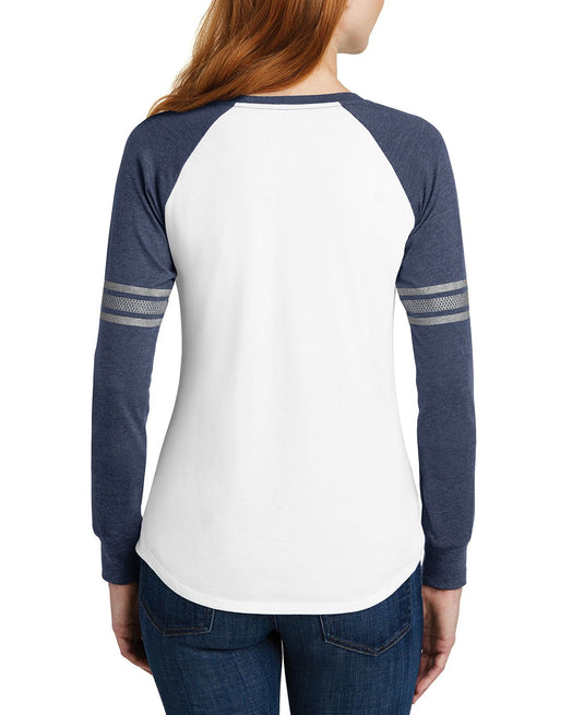White/ True Heathered Navy