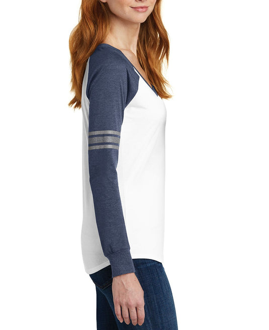 White/ True Heathered Navy
