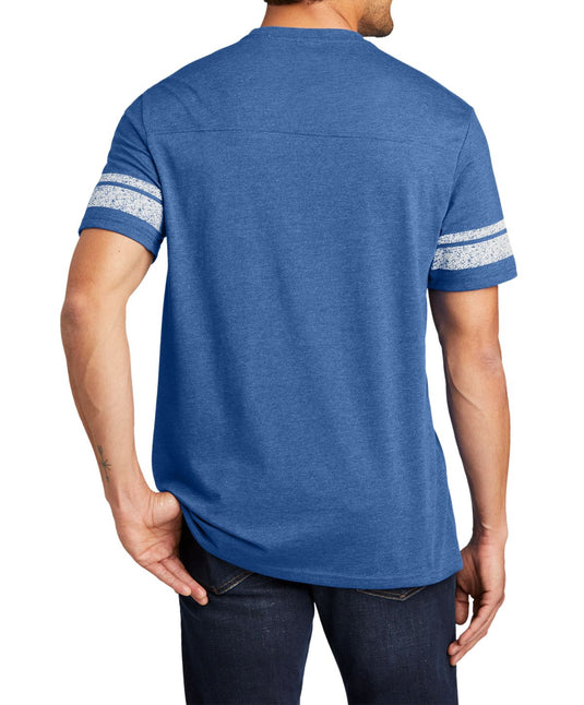 Heathered True Royal/White