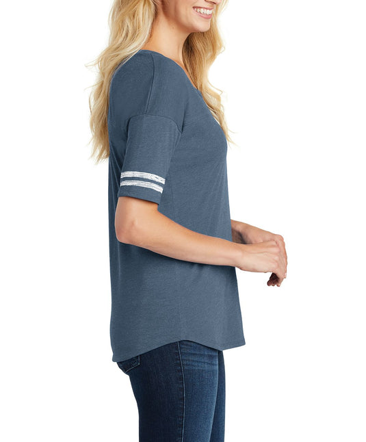 Heathered True Navy/ White