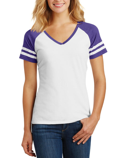 White/ Heathered Purple
